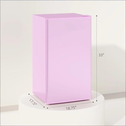 Pink Mini Fridge with Freezer | Compact Retro Refrigerator for Dorm & Bedroom - 1st Choice Furniture Direct