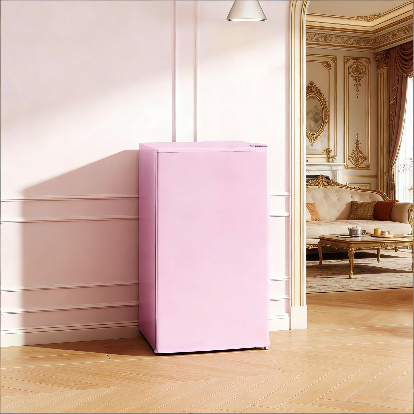 Pink Mini Fridge with Freezer | Compact Retro Refrigerator for Dorm & Bedroom - 1st Choice Furniture Direct