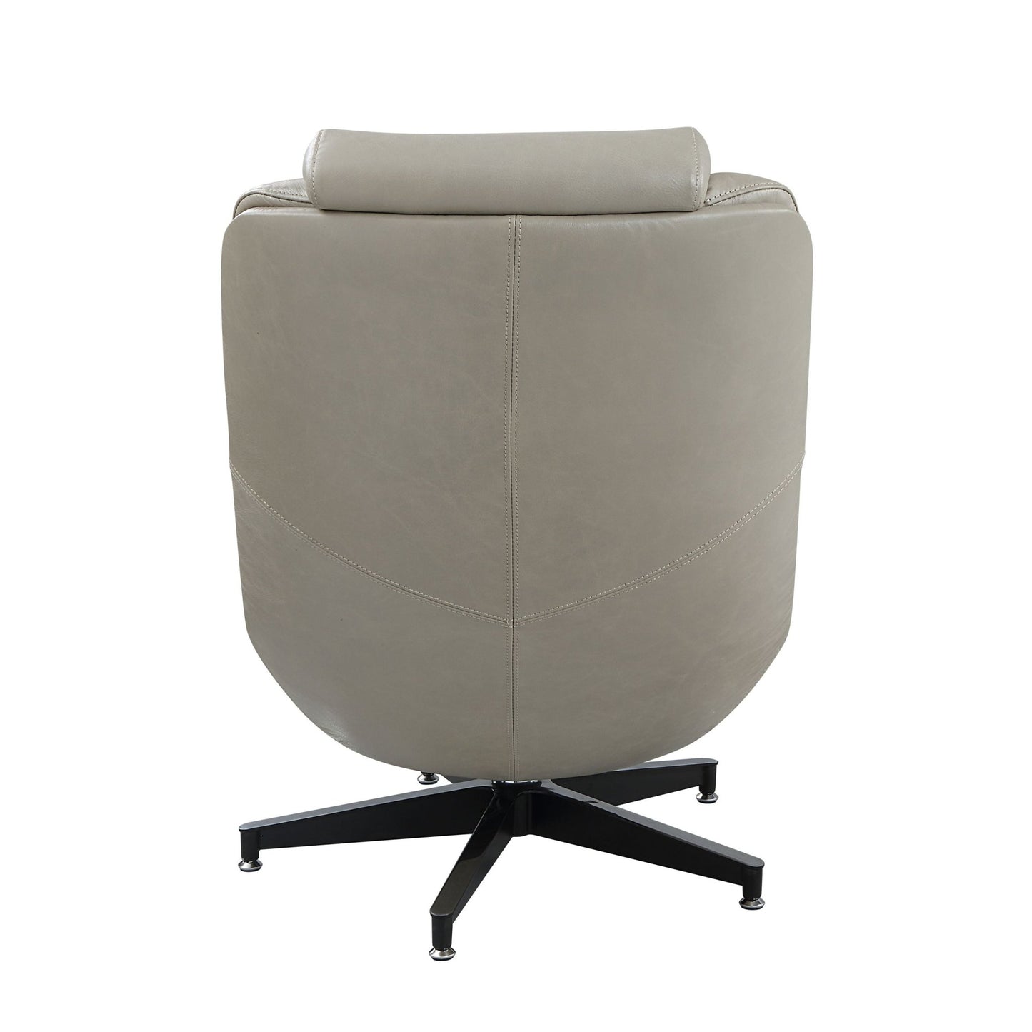 Piran Twilight Top Grain Leather Accent Chair with Swivel - 1st Choice Furniture Direct