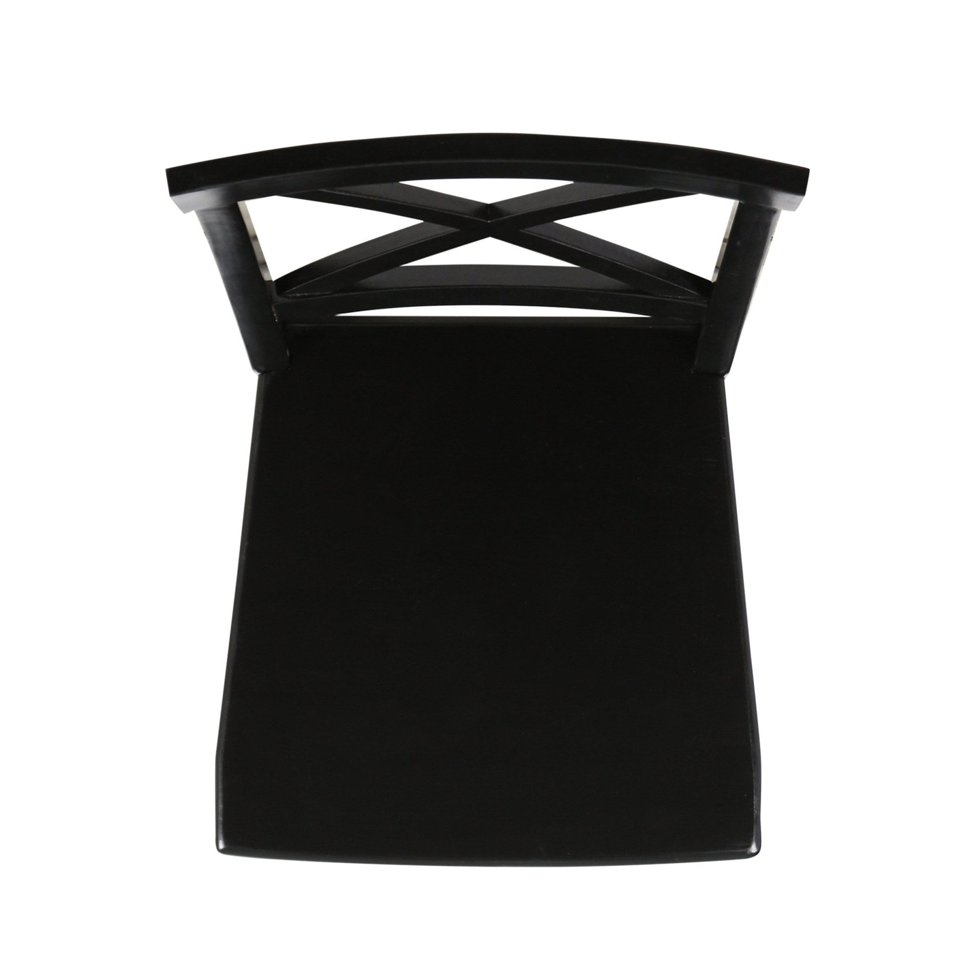 Plethora Dining Chair with X-Shaped Back, Set of 2, Black - 1st Choice Furniture Direct