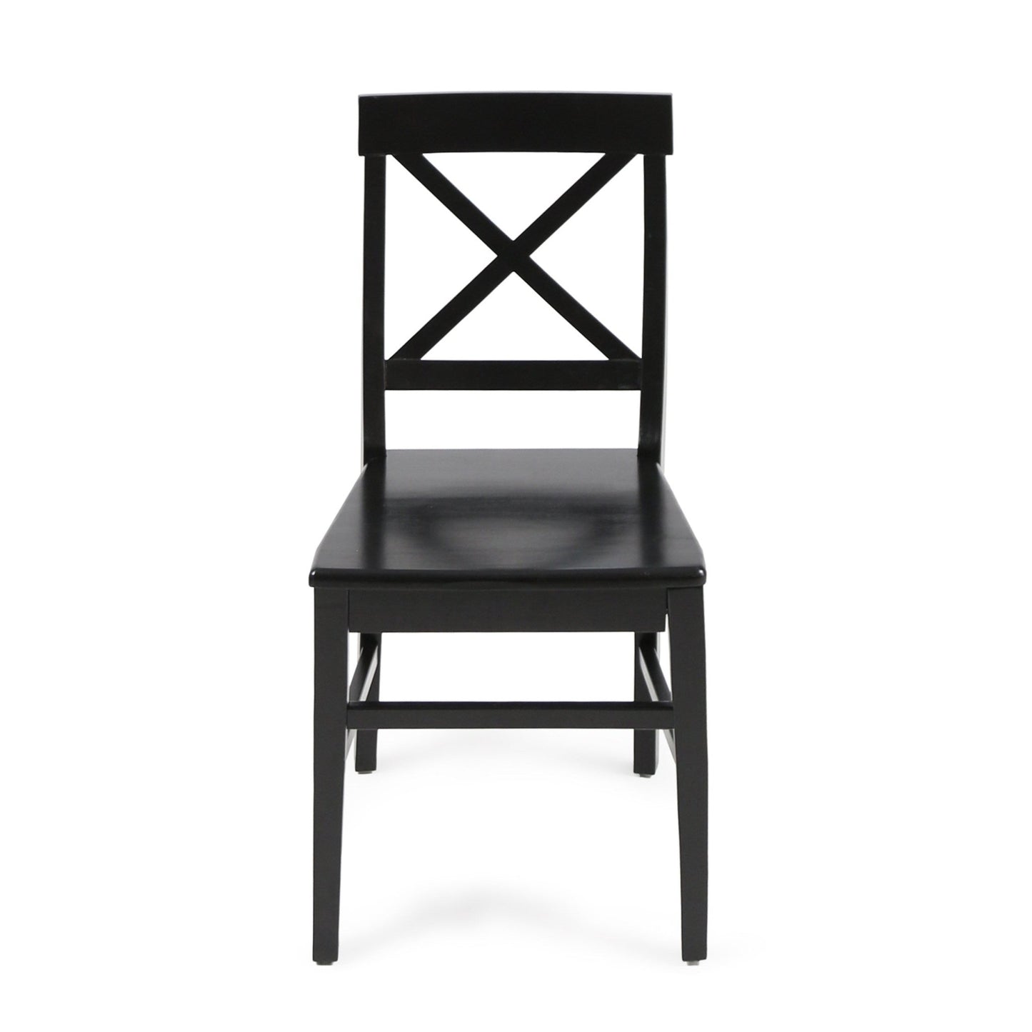 Plethora Dining Chair with X-Shaped Back, Set of 2, Black - 1st Choice Furniture Direct