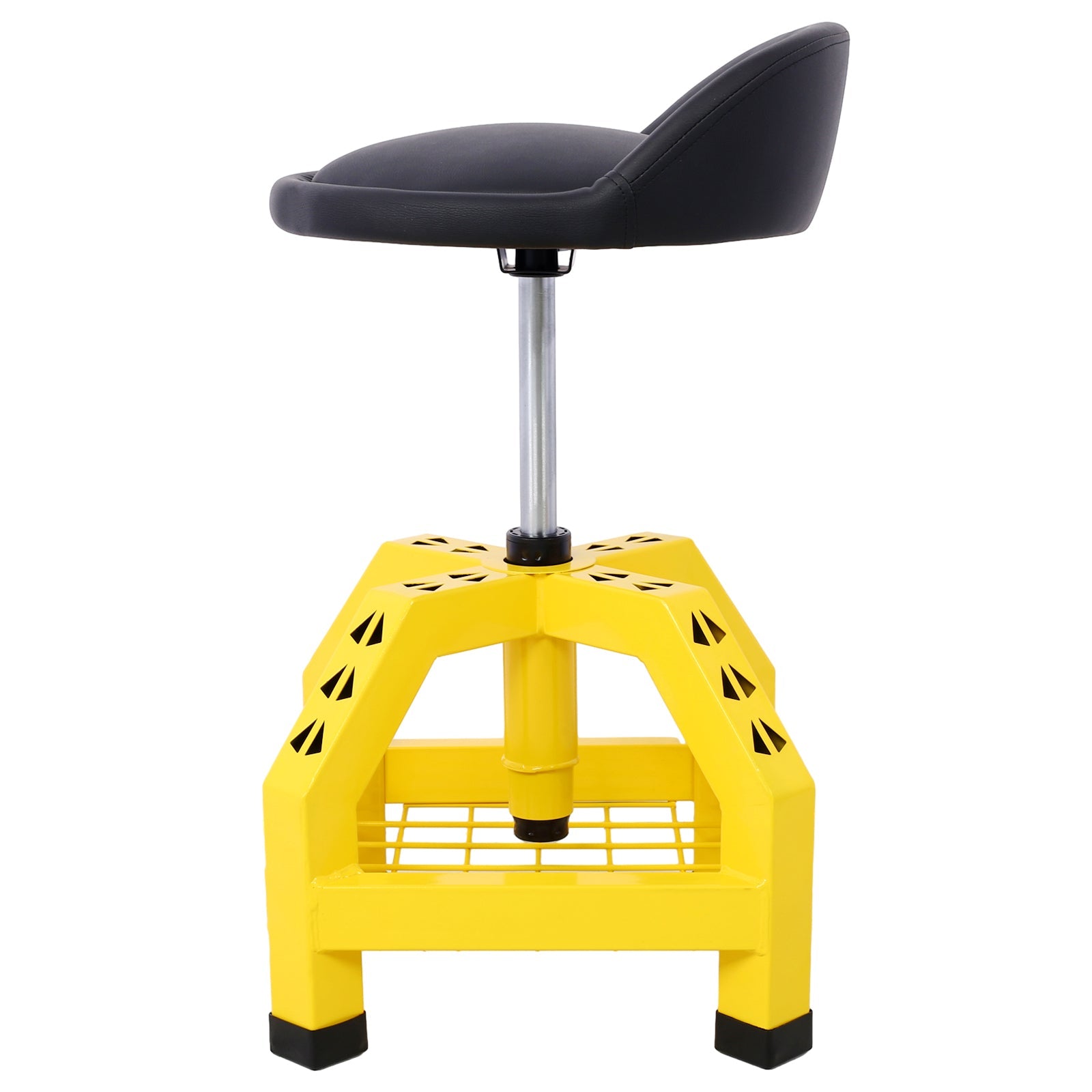 Pneumatic 360 Degree Swivel Stool, Mechanics Rolling Creeper Seat, Heavy Duty Rolling Mechanics Stool, Shop Stool with Casters yellow - 1st Choice Furniture Direct