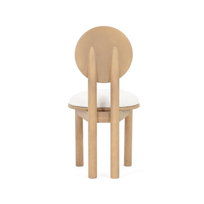 Polyester Beige Fabric Dining Chair with wooden frame (Set of 2) - Natural - 1st Choice Furniture Direct