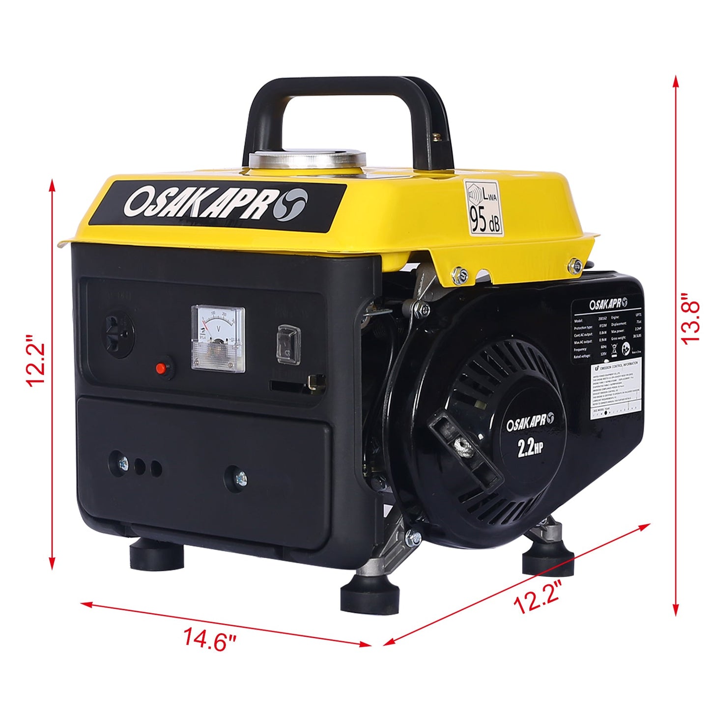 Portable Generator, Outdoor generator Low Noise, Gas Powered Generator,Generators for Home Use - 1st Choice Furniture Direct