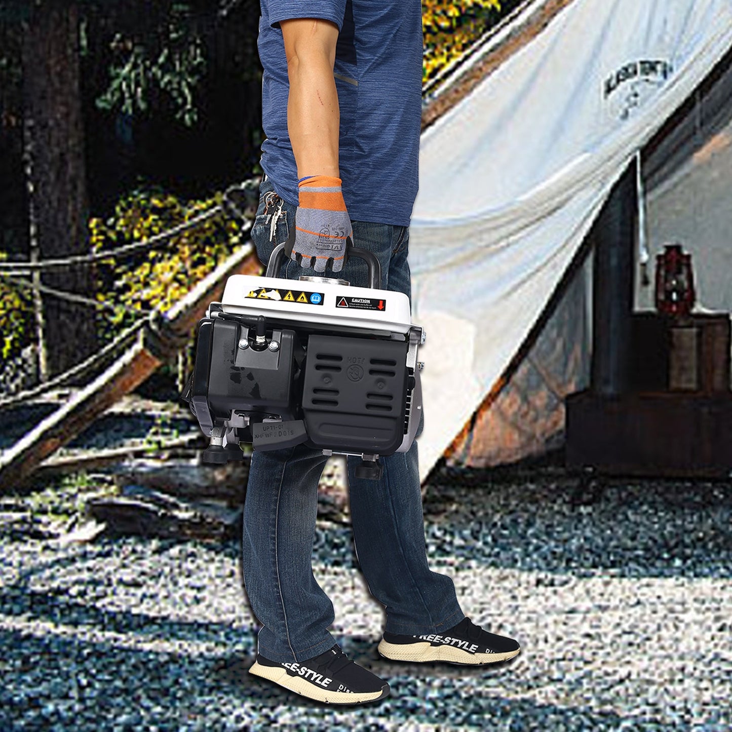 Portable Generator, Outdoor generator Low Noise, Gas Powered Generator,Generators for Home Use EPA Compliant - 1st Choice Furniture Direct