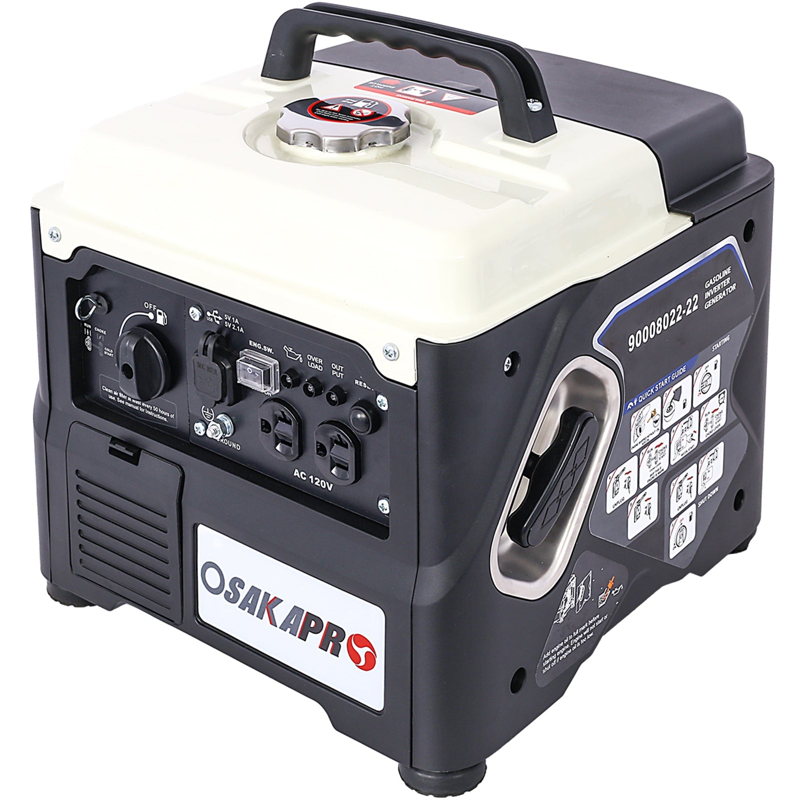 Portable Inverter Generator,1200W ultra - quiet gas engine, EPA Compliant, Eco - Mode Feature, Ultra Lightweight for Backup Home Use & Camping - 1st Choice Furniture Direct