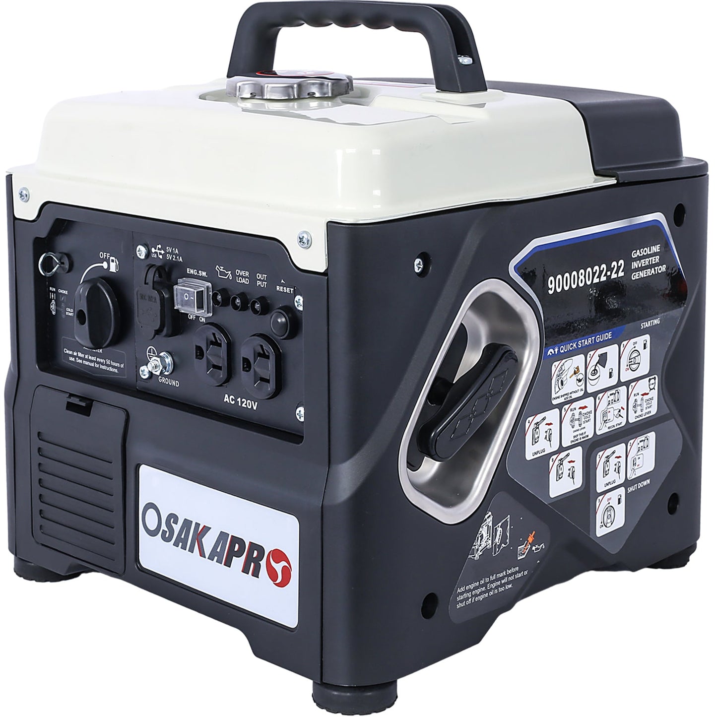 Portable Inverter Generator,1200W ultra - quiet gas engine, EPA Compliant, Eco - Mode Feature, Ultra Lightweight for Backup Home Use & Camping - 1st Choice Furniture Direct