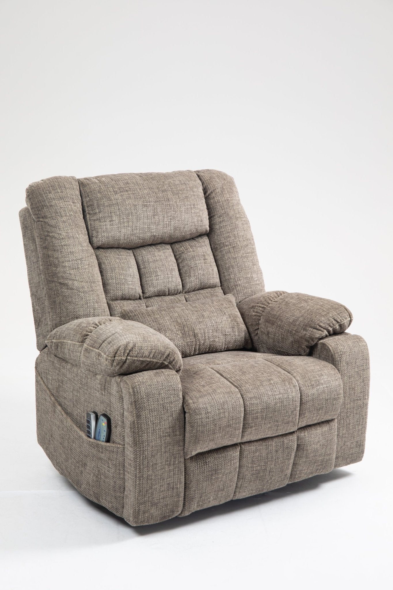 Power Lift Recliner Chair for Big and Tall Seniors: Lay Flat Lift Chair with Heat and Massage, Reclining to 180, 4 OKIN Motors, Adjustable Headrest and Lumbar - 1st Choice Furniture Direct