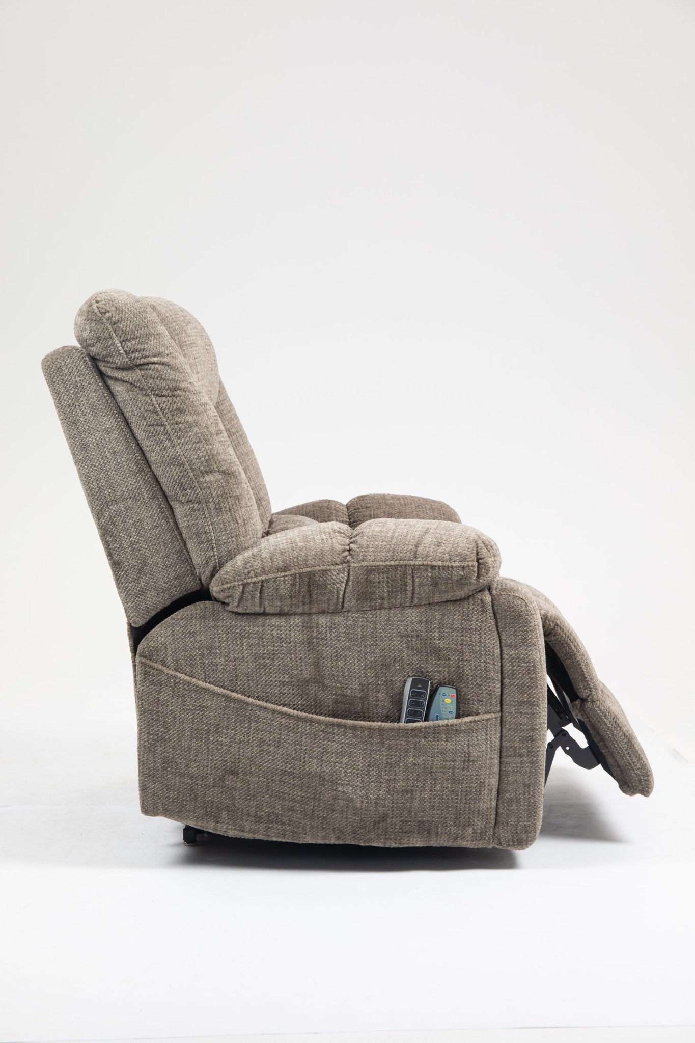 Power Lift Recliner Chair for Big and Tall Seniors: Lay Flat Lift Chair with Heat and Massage, Reclining to 180, 4 OKIN Motors, Adjustable Headrest and Lumbar - 1st Choice Furniture Direct