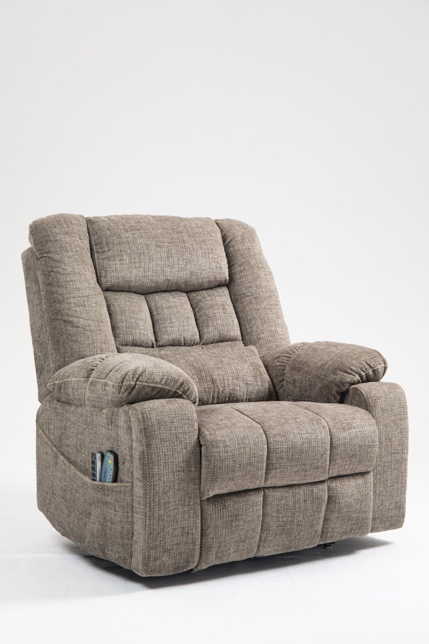 Power Lift Recliner Chair for Big and Tall Seniors: Lay Flat Lift Chair with Heat and Massage, Reclining to 180, 4 OKIN Motors, Adjustable Headrest and Lumbar - 1st Choice Furniture Direct