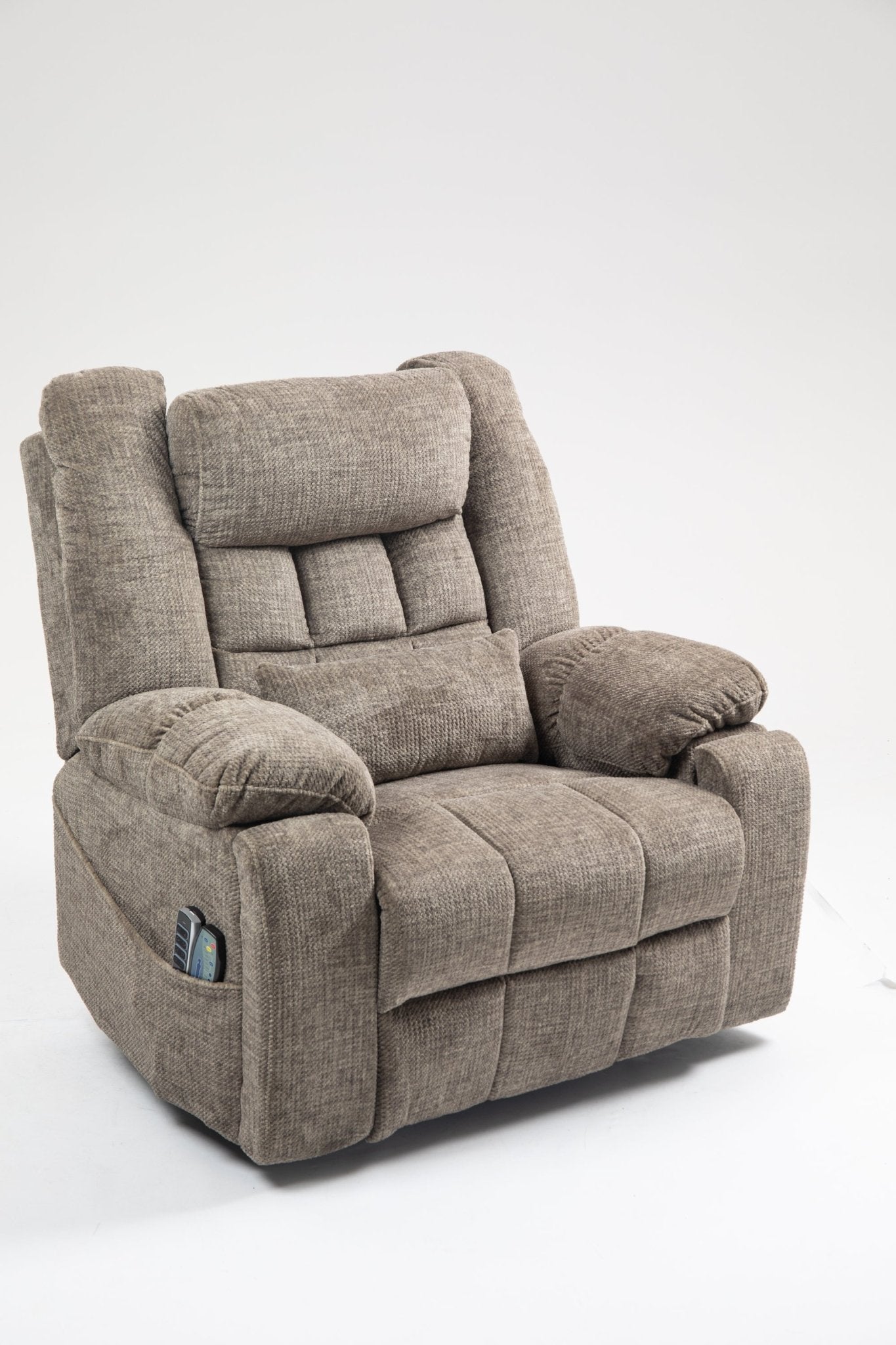 Power Lift Recliner Chair for Big and Tall Seniors: Lay Flat Lift Chair with Heat and Massage, Reclining to 180, 4 OKIN Motors, Adjustable Headrest and Lumbar - 1st Choice Furniture Direct