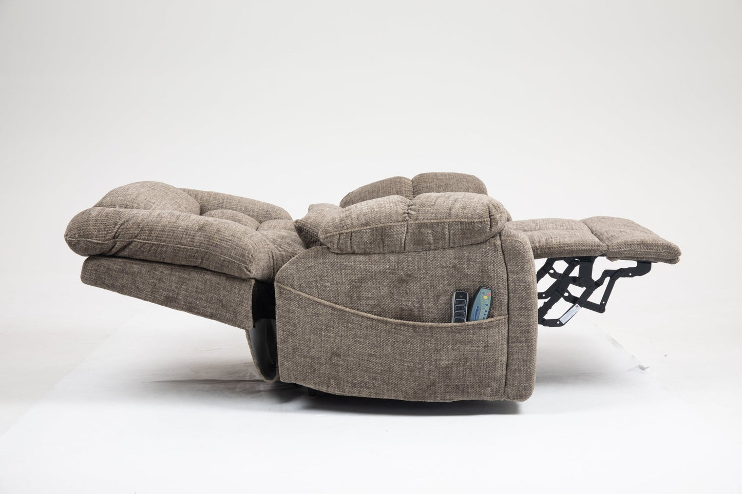 Power Lift Recliner Chair for Big and Tall Seniors: Lay Flat Lift Chair with Heat and Massage, Reclining to 180, 4 OKIN Motors, Adjustable Headrest and Lumbar - 1st Choice Furniture Direct
