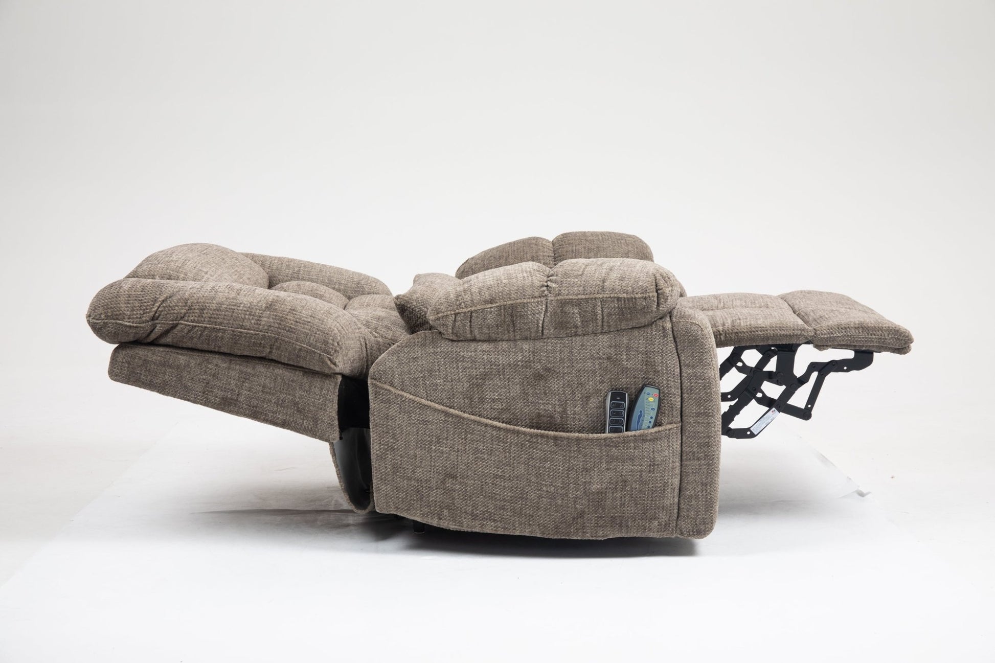 Power Lift Recliner Chair for Big and Tall Seniors: Lay Flat Lift Chair with Heat and Massage, Reclining to 180, 4 OKIN Motors, Adjustable Headrest and Lumbar - 1st Choice Furniture Direct