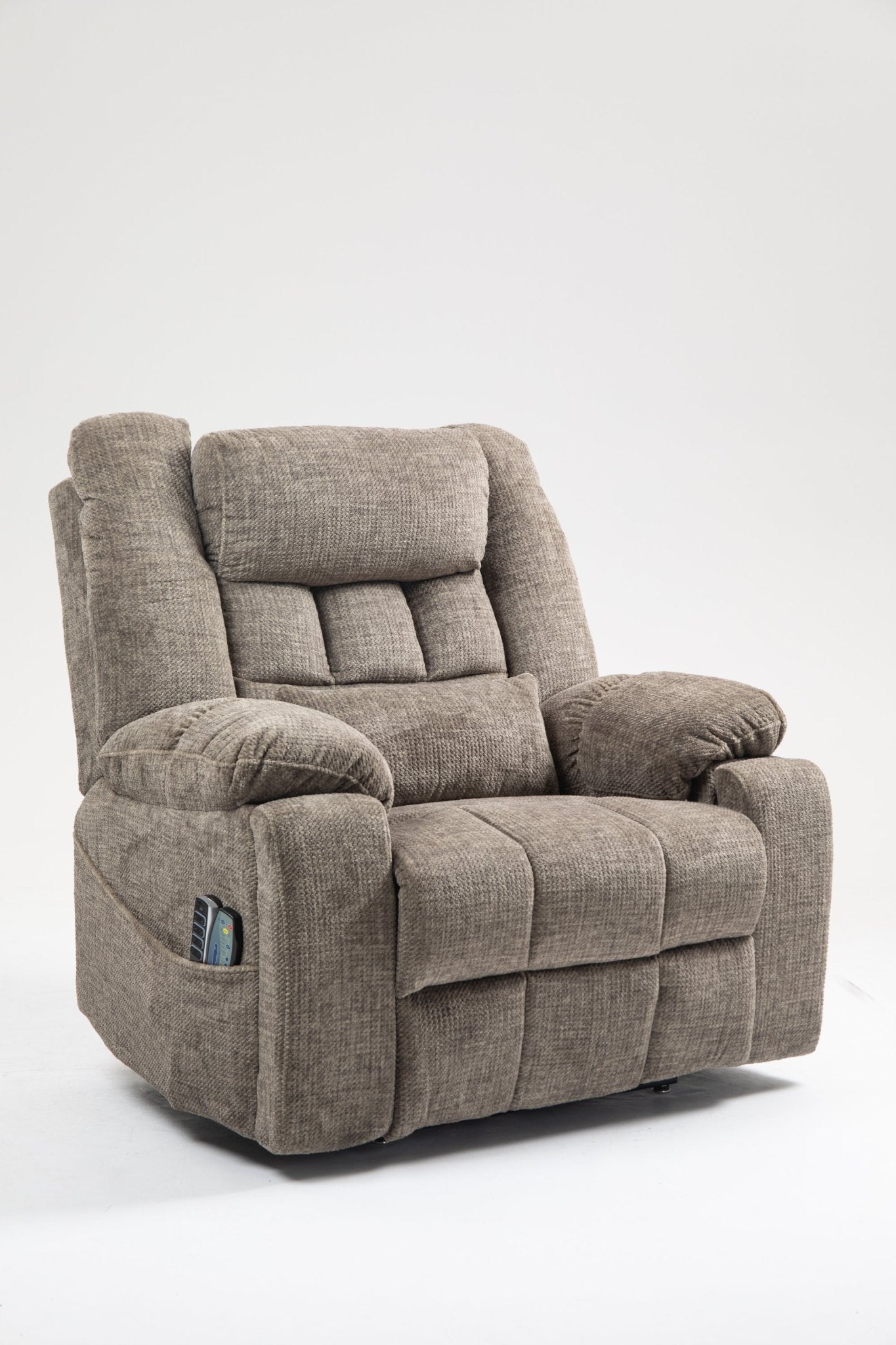 Power Lift Recliner Chair for Big and Tall Seniors: Lay Flat Lift Chair with Heat and Massage, Reclining to 180, 4 OKIN Motors, Adjustable Headrest and Lumbar - 1st Choice Furniture Direct