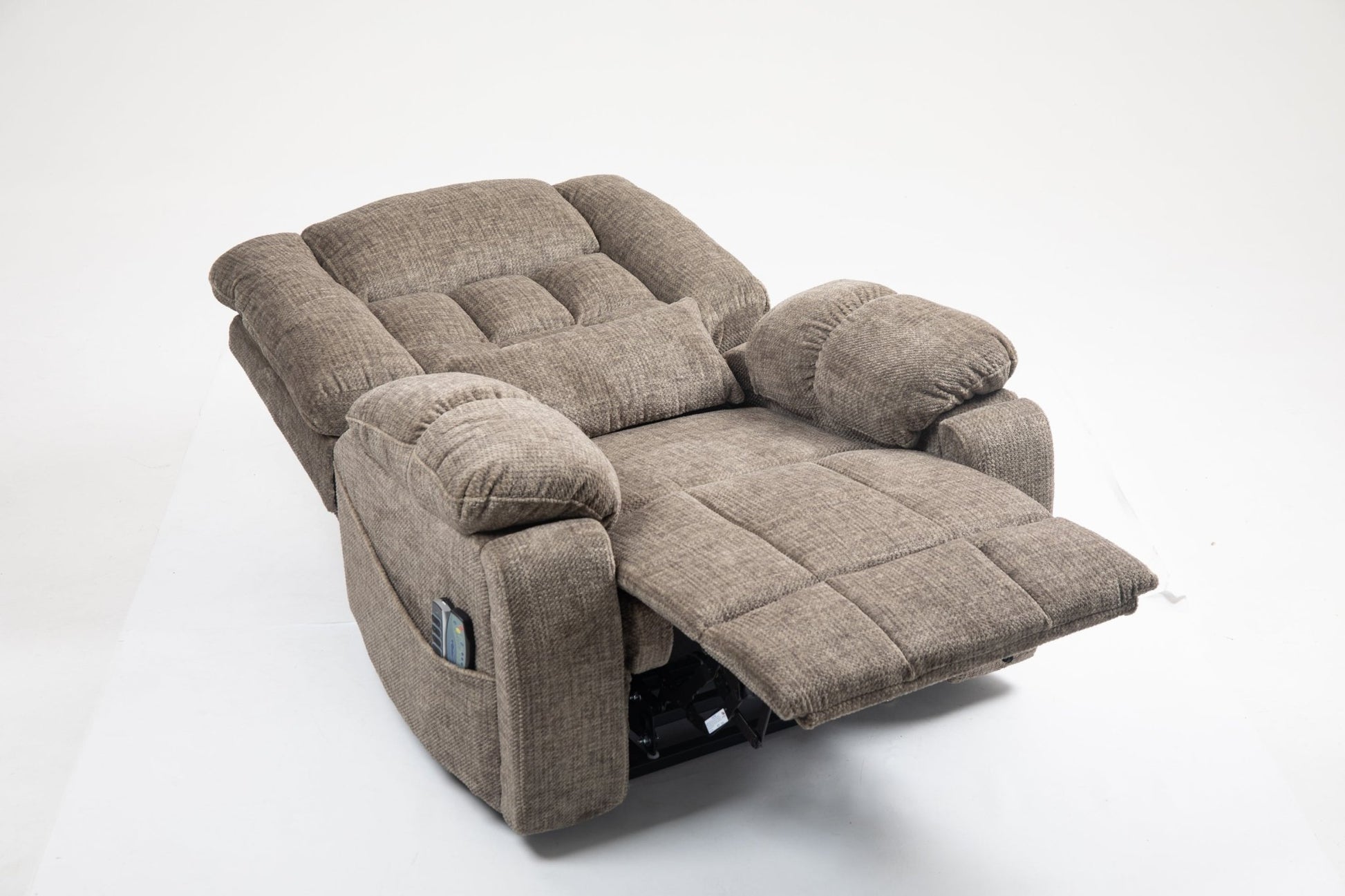 Power Lift Recliner Chair for Big and Tall Seniors: Lay Flat Lift Chair with Heat and Massage, Reclining to 180, 4 OKIN Motors, Adjustable Headrest and Lumbar - 1st Choice Furniture Direct