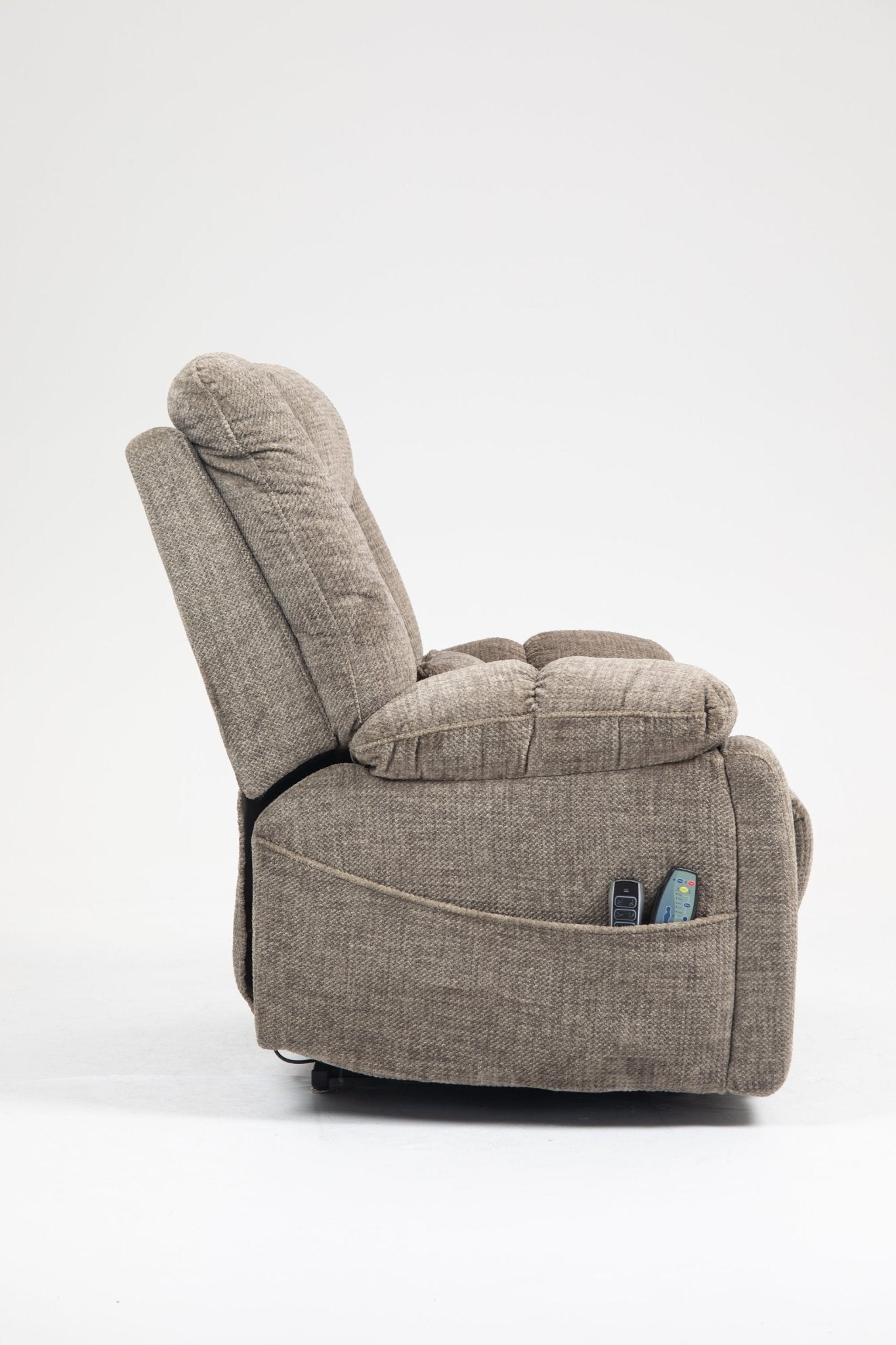 Power Lift Recliner Chair for Big and Tall Seniors: Lay Flat Lift Chair with Heat and Massage, Reclining to 180, 4 OKIN Motors, Adjustable Headrest and Lumbar - 1st Choice Furniture Direct