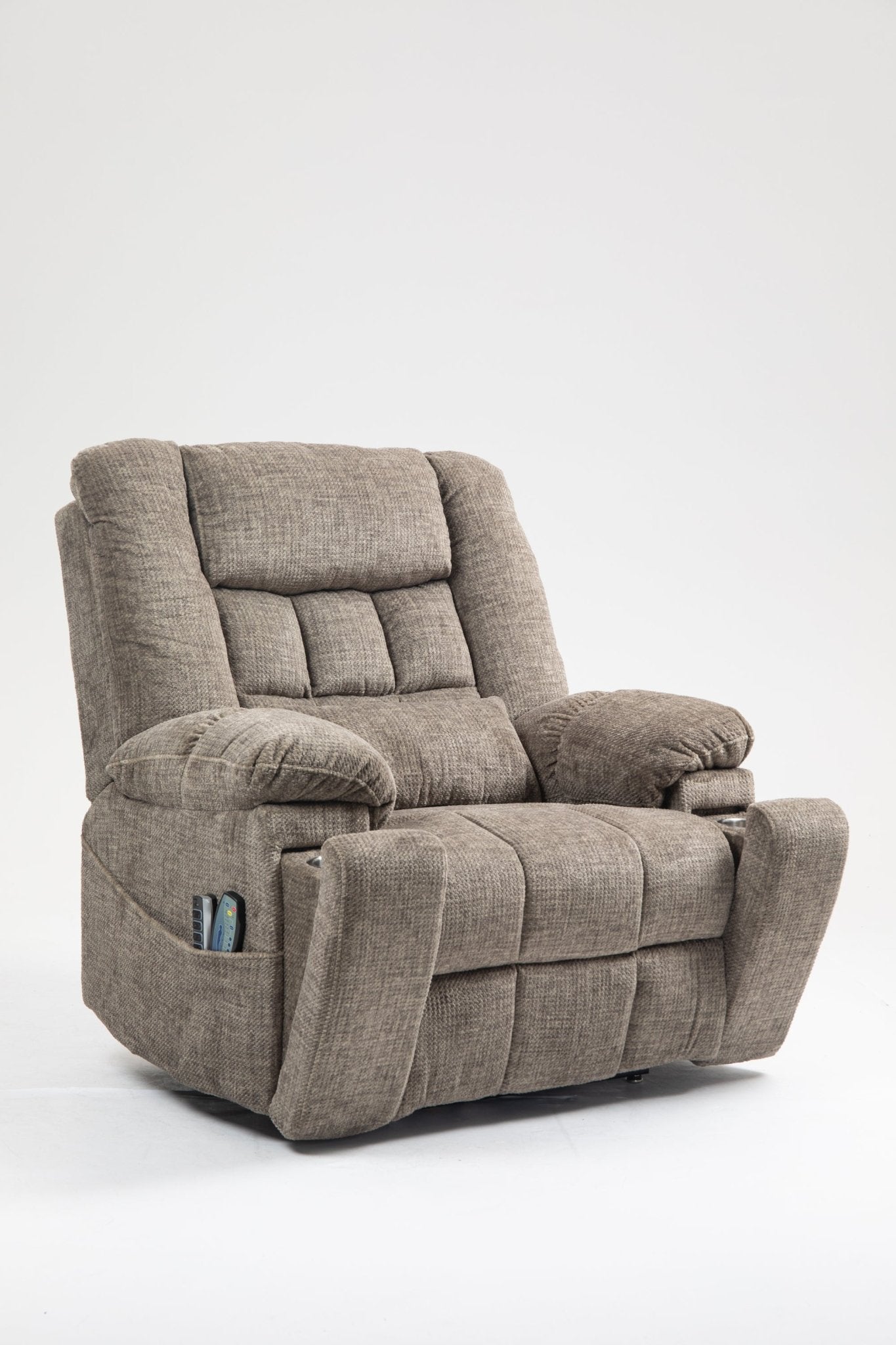 Power Lift Recliner Chair for Big and Tall Seniors: Lay Flat Lift Chair with Heat and Massage, Reclining to 180, 4 OKIN Motors, Adjustable Headrest and Lumbar - 1st Choice Furniture Direct