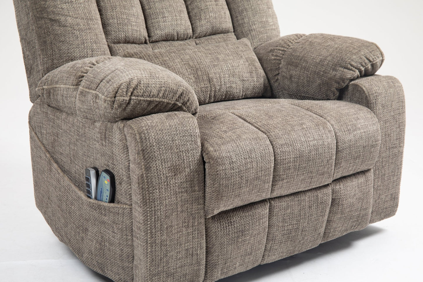 Power Lift Recliner Chair for Big and Tall Seniors: Lay Flat Lift Chair with Heat and Massage, Reclining to 180, 4 OKIN Motors, Adjustable Headrest and Lumbar - 1st Choice Furniture Direct