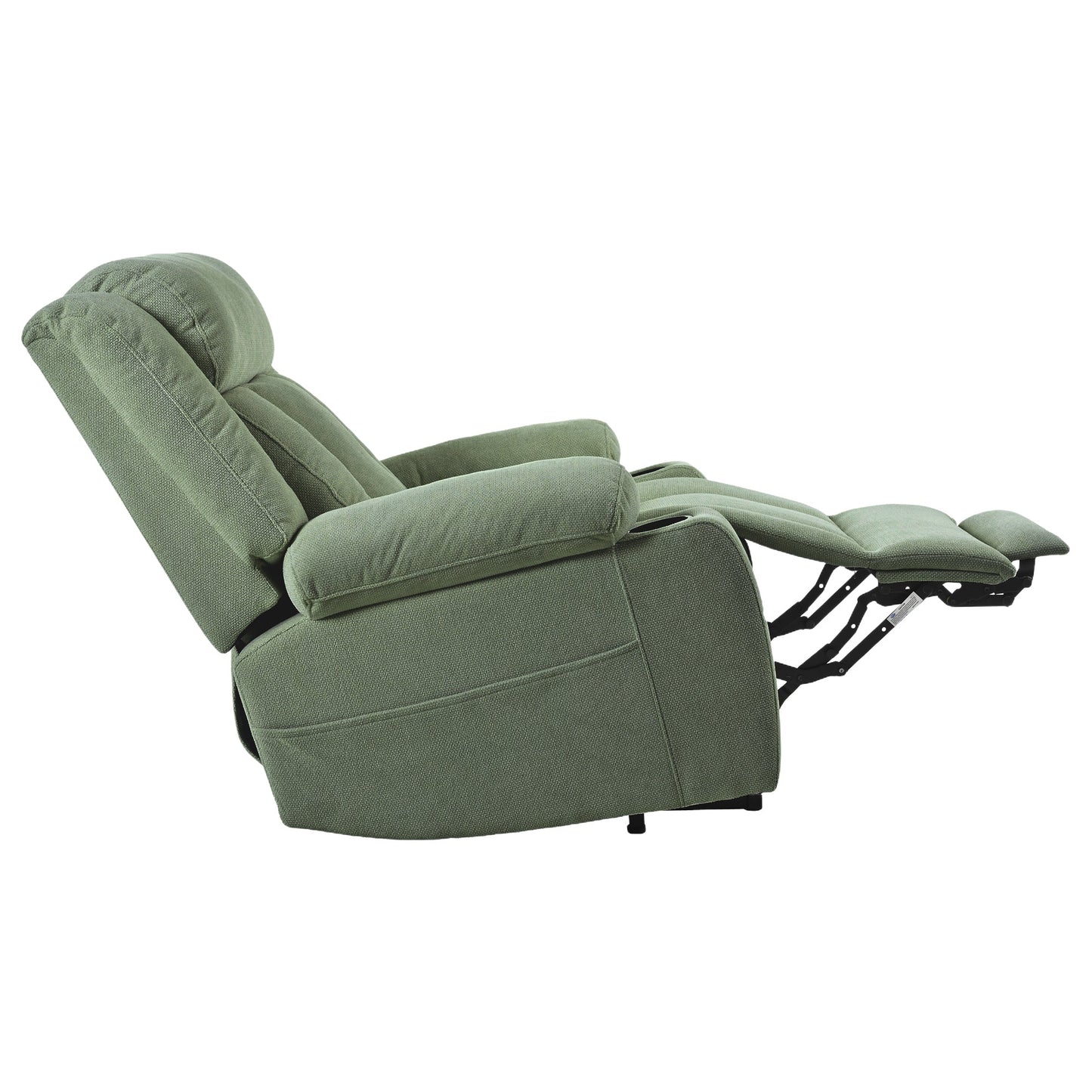 Power Lift Recliner Chair for Elderly,Fabric Lift Chairs for Living Room w/ Extended Footrest,Classic Single Sofa,Home Theater Seating with 2 Cup Holders,Side Pockets,Remote Control(Dark Green) - 1st Choice Furniture Direct