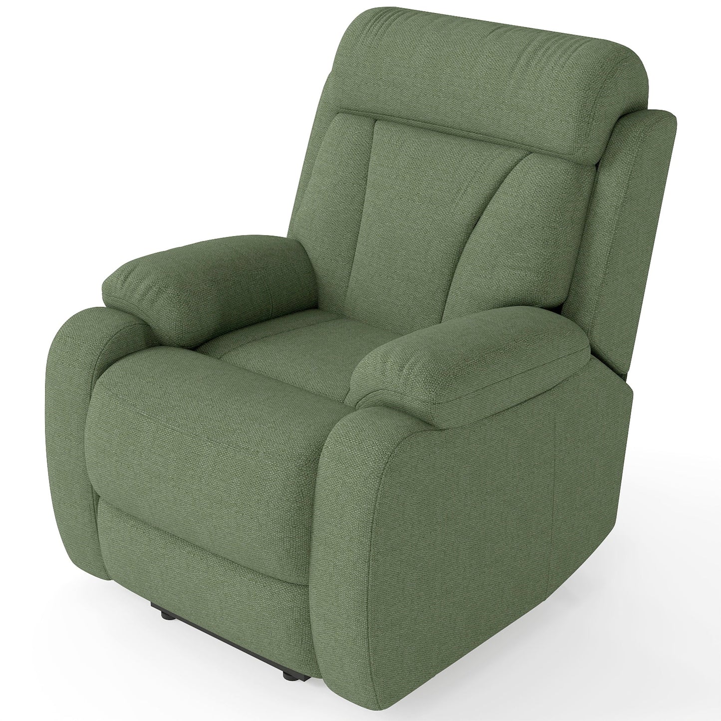 Power Lift Recliner for Elderly, Heavy Duty Lift Chair Recliners for Small Spaces, Electric Recliner Chairs for Seniors, Remote Control, Adjustable, Side Pocket (Dark Green+ Snowflake Velvet) - 1st Choice Furniture Direct