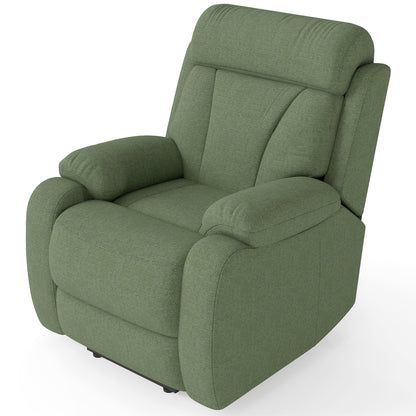 Power Lift Recliner for Elderly, Heavy Duty Lift Chair Recliners for Small Spaces, Electric Recliner Chairs for Seniors, Remote Control, Adjustable, Side Pocket (Dark Green+ Snowflake Velvet) - 1st Choice Furniture Direct