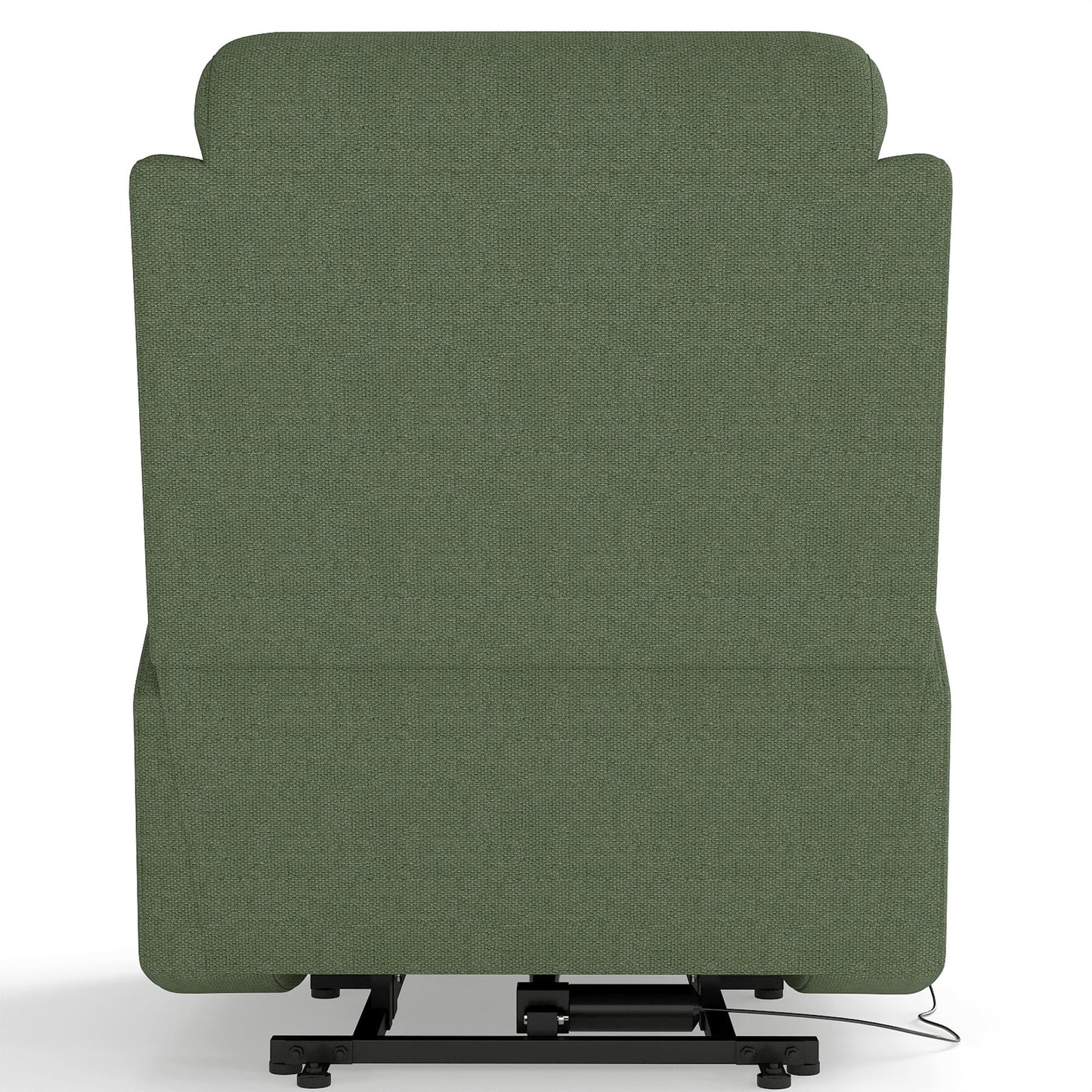 Power Lift Recliner for Elderly, Heavy Duty Lift Chair Recliners for Small Spaces, Electric Recliner Chairs for Seniors, Remote Control, Adjustable, Side Pocket (Dark Green+ Snowflake Velvet) - 1st Choice Furniture Direct