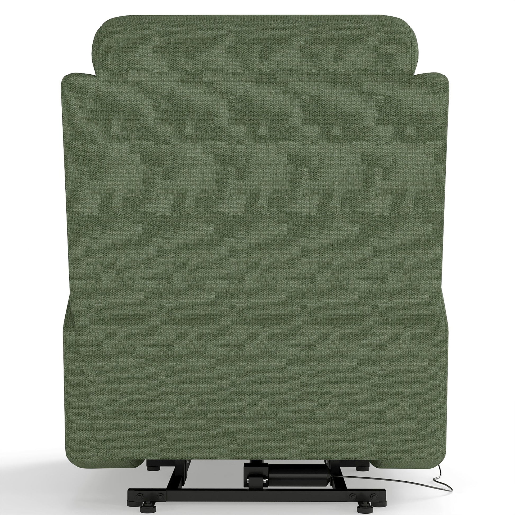 Power Lift Recliner for Elderly, Heavy Duty Lift Chair Recliners for Small Spaces, Electric Recliner Chairs for Seniors, Remote Control, Adjustable, Side Pocket (Dark Green+ Snowflake Velvet) - 1st Choice Furniture Direct