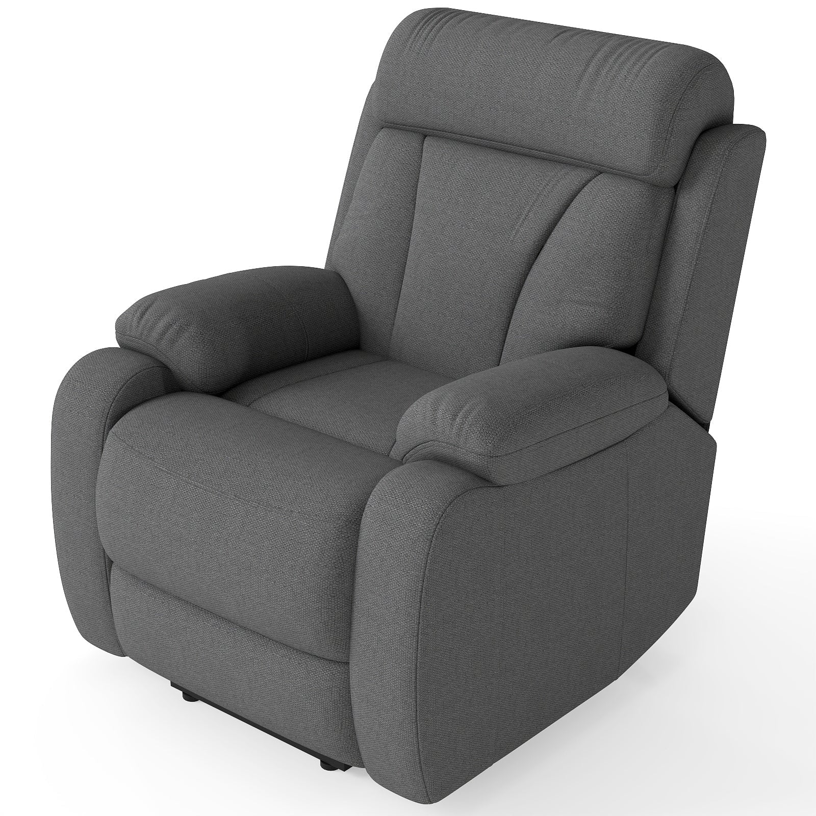 Power Lift Recliner for Elderly, Lift Chair Recliners for Small Spaces, Electric Recliner Chairs for Seniors, Remote Control, Adjustable, Side Pocket (Dark Gray+ Snowflake Velvet) - 1st Choice Furniture Direct