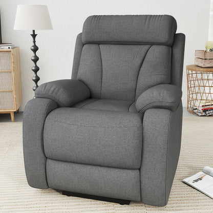 Power Lift Recliner for Elderly, Lift Chair Recliners for Small Spaces, Electric Recliner Chairs for Seniors, Remote Control, Adjustable, Side Pocket (Dark Gray+ Snowflake Velvet) - 1st Choice Furniture Direct
