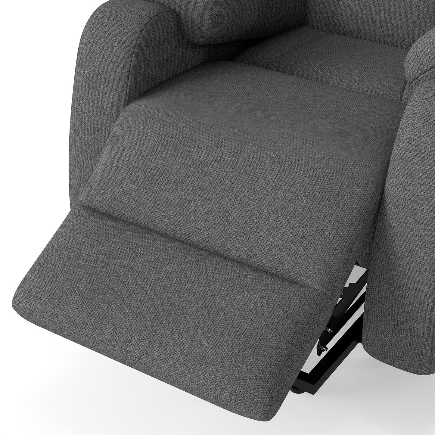 Power Lift Recliner for Elderly, Lift Chair Recliners for Small Spaces, Electric Recliner Chairs for Seniors, Remote Control, Adjustable, Side Pocket (Dark Gray+ Snowflake Velvet) - 1st Choice Furniture Direct