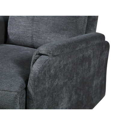 Power Recliner Chair Fabric – Dark Gray Electric Recliner with High Back Support - 1st Choice Furniture Direct