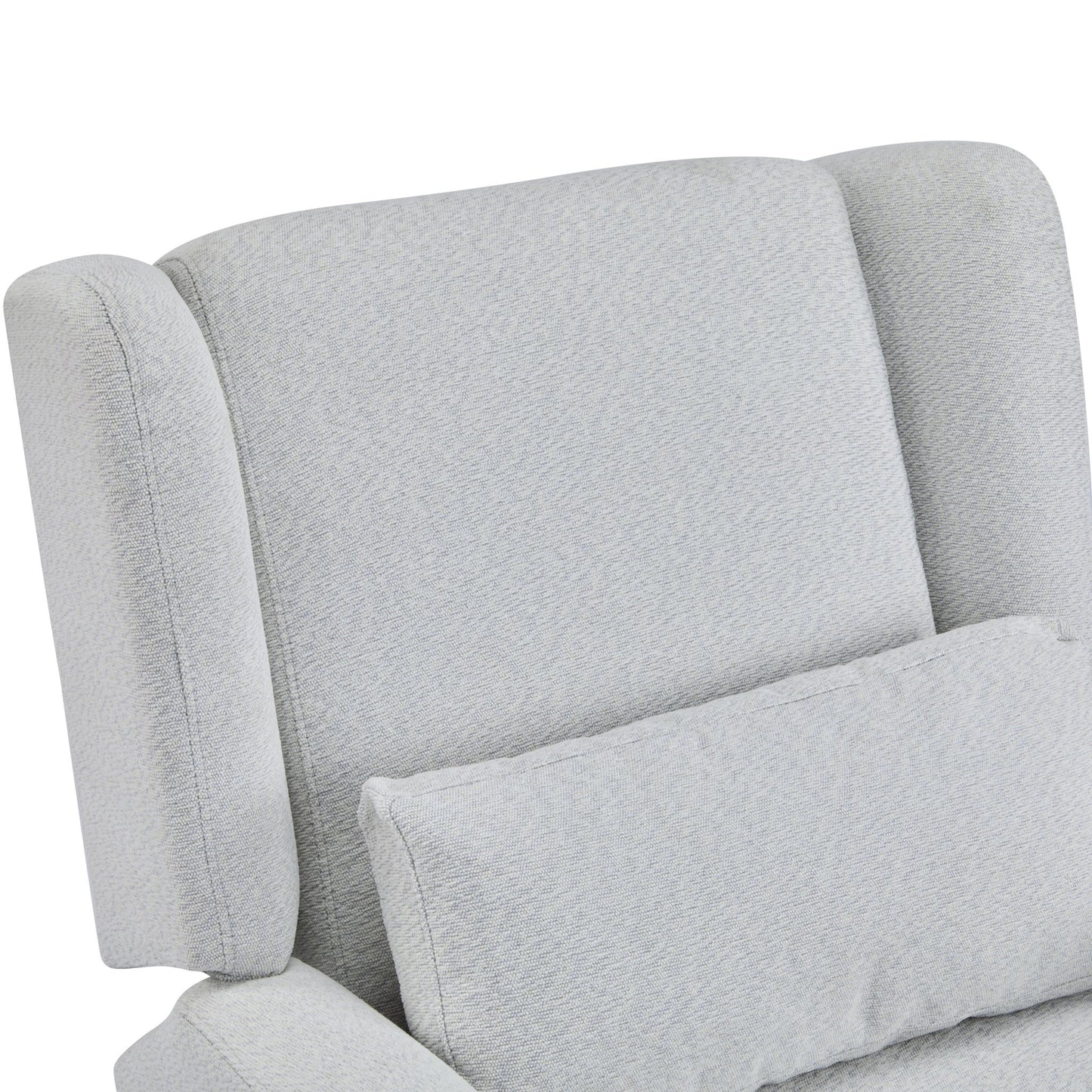 Power Recliner Chair Swivel,Upholstered 360° Swivel Recliner with gold 5 star base - light grey - 1st Choice Furniture Direct
