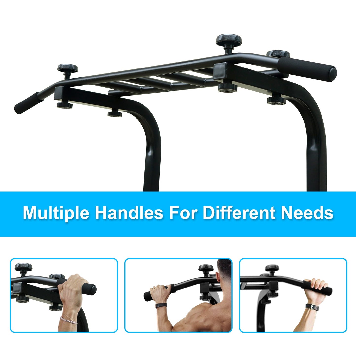 Power Tower Pull Up Bar Workout Dip station for Strength Training, Suitable for Home Gym Fitness - 1st Choice Furniture Direct