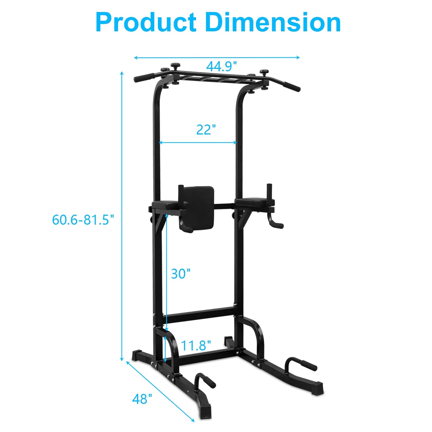 Power Tower Pull Up Bar Workout Dip station for Strength Training, Suitable for Home Gym Fitness - 1st Choice Furniture Direct