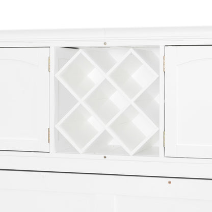 Queen Murphy Bed Cabinet with Storage | Space Saving Wall Bed in White - 1st Choice Furniture Direct