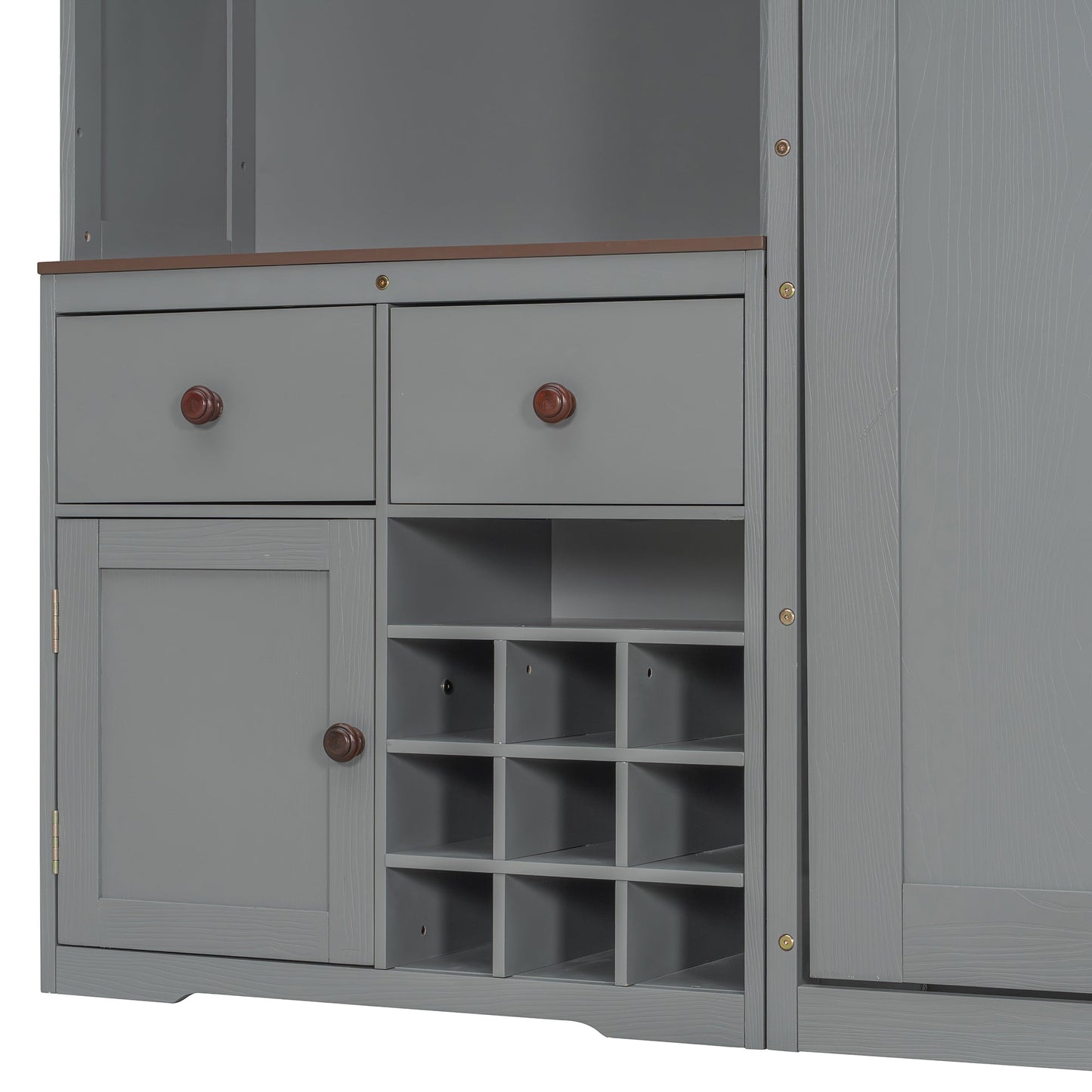 Queen Murphy Bed with Storage, Wine Rack & LED Lights – Modern Wall Bed Cabinet - 1st Choice Furniture Direct