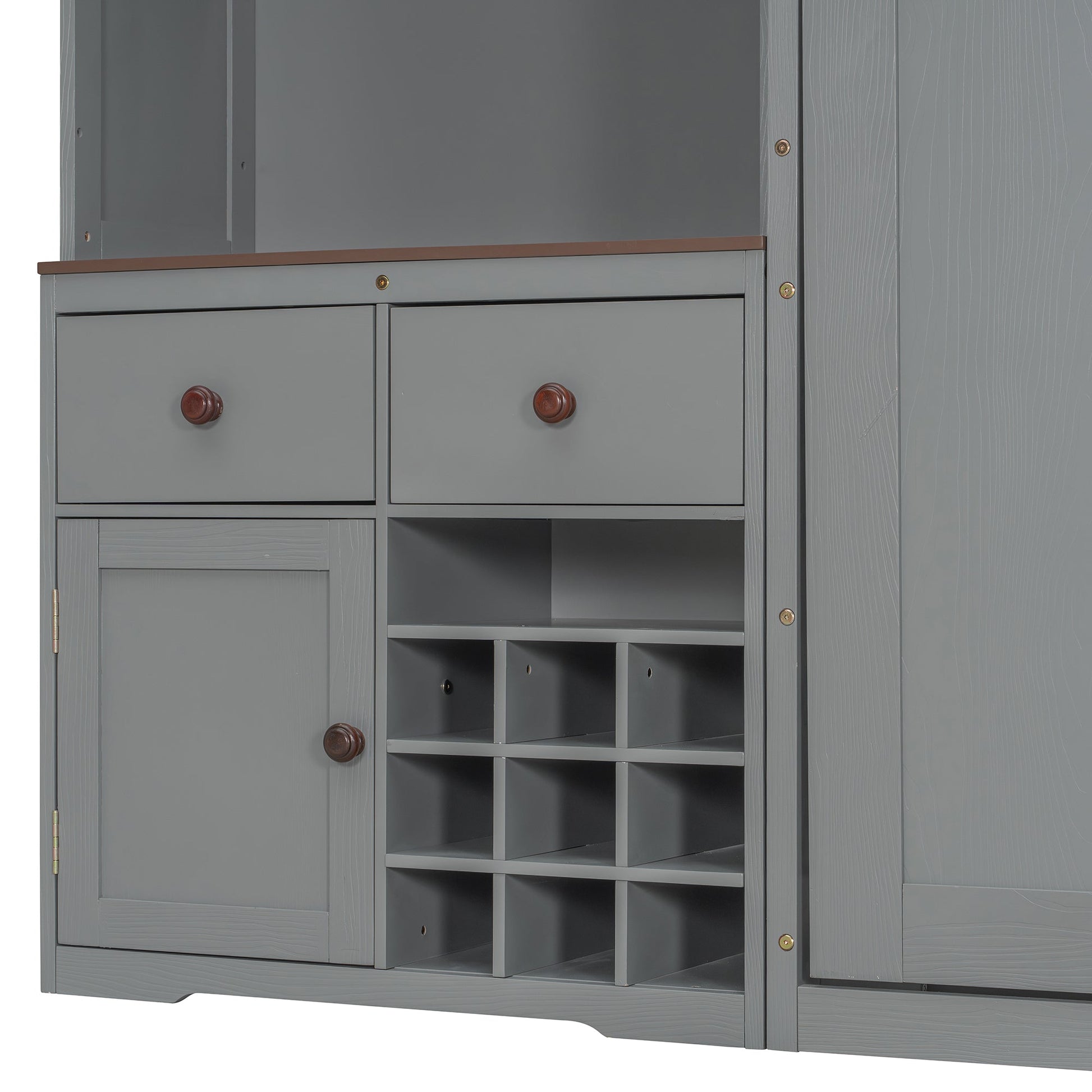 Queen Murphy Bed with Storage, Wine Rack & LED Lights – Modern Wall Bed Cabinet - 1st Choice Furniture Direct