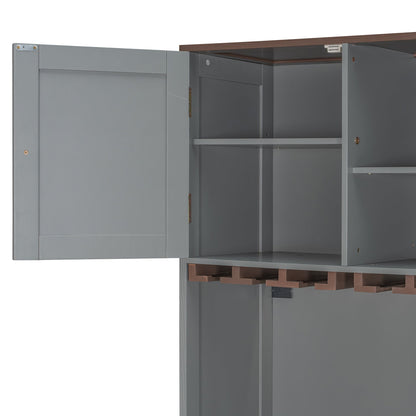 Queen Murphy Bed with Storage, Wine Rack & LED Lights – Modern Wall Bed Cabinet - 1st Choice Furniture Direct