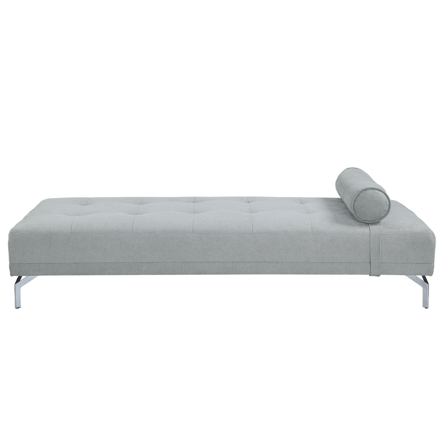 Quenti Gray Melange Velvet Sofa Bed W/Pillow - 1st Choice Furniture Direct