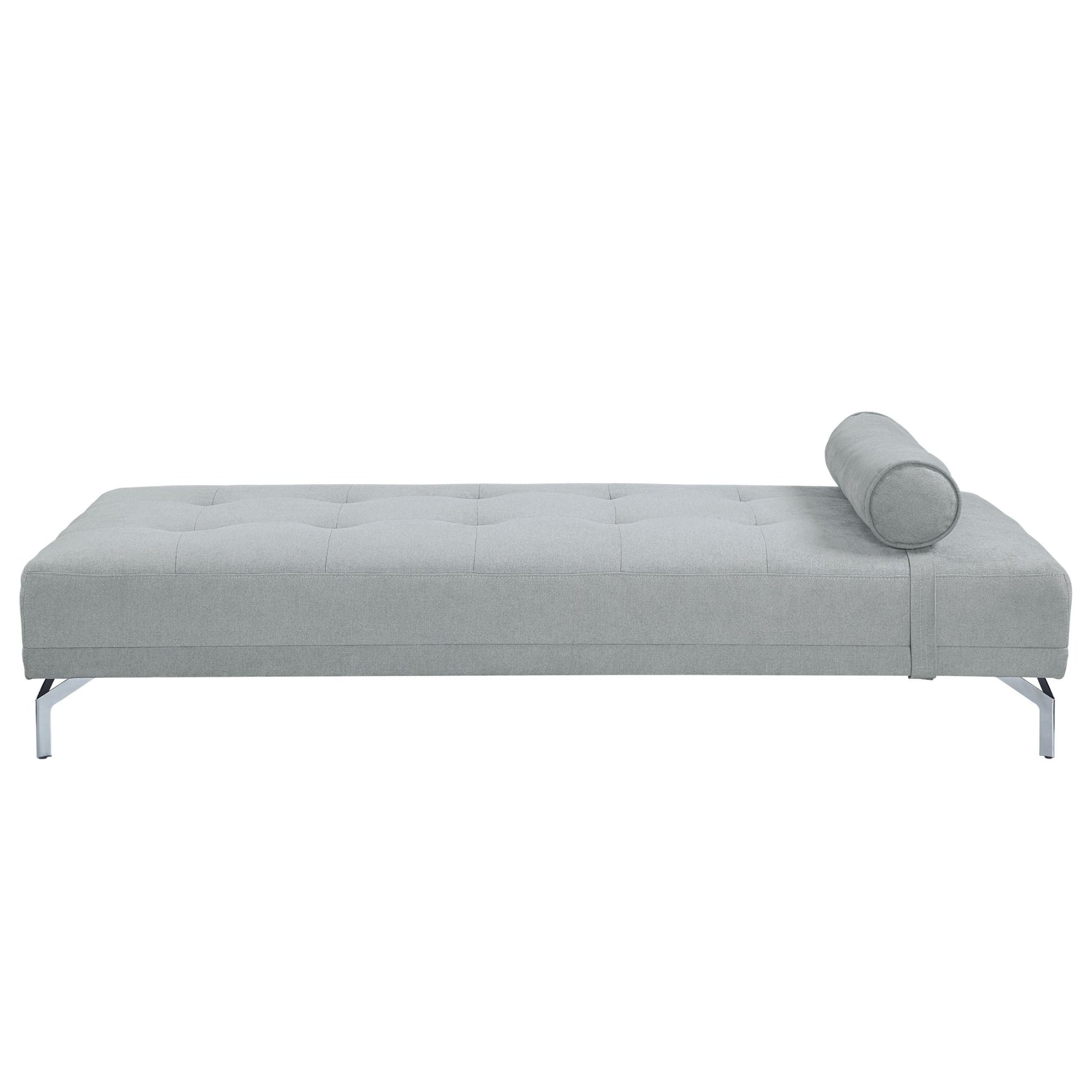 Quenti Gray Melange Velvet Sofa Bed W/Pillow - 1st Choice Furniture Direct