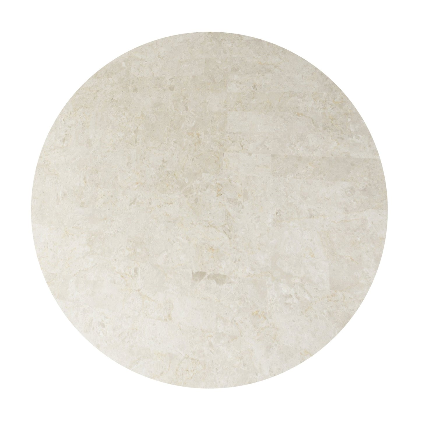 Qwin Natural Marble Top & Oak Finish Round Dining Table - 1st Choice Furniture Direct
