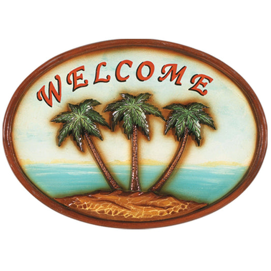 RAM Game Room Outdoor Decor RAM Game Room Welcome Palm Tree Outdoor Decor - ODR807