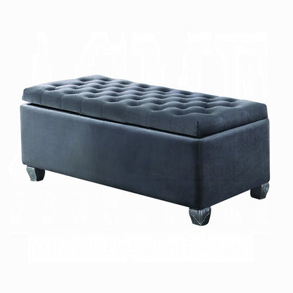 Rebekah Gray Fabric Bench W/Storage - 1st Choice Furniture Direct