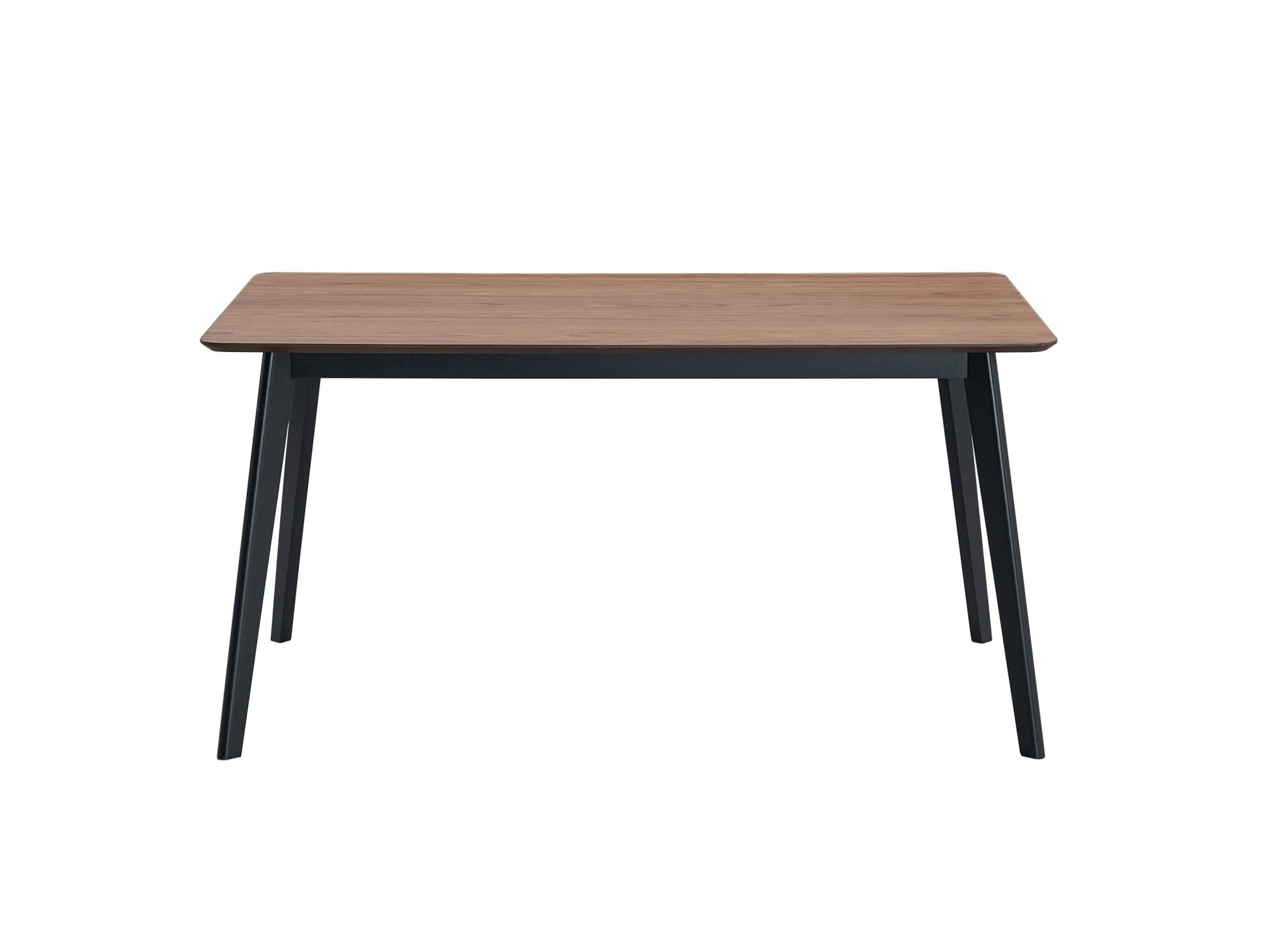 Rebi Walnut & Black Finish Dining Table - 1st Choice Furniture Direct