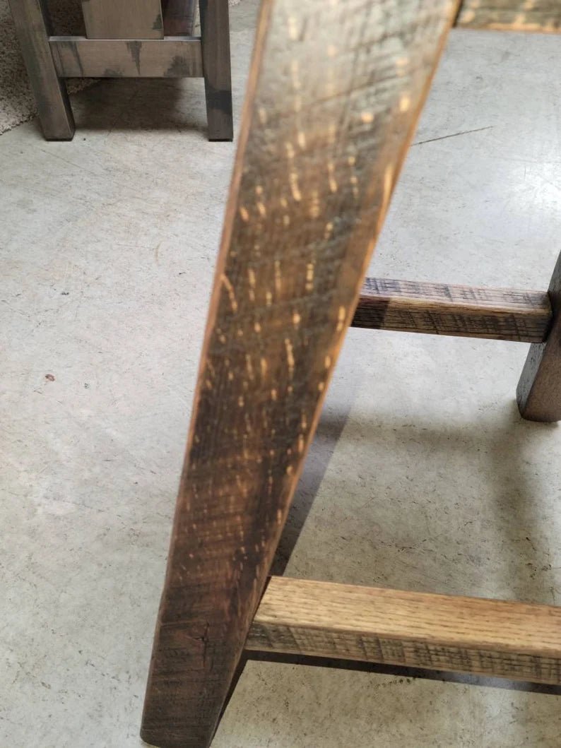 Reclaimed Barnwood Bar Stool | Rustic Handmade Counter Stool - 1st Choice Furniture Direct