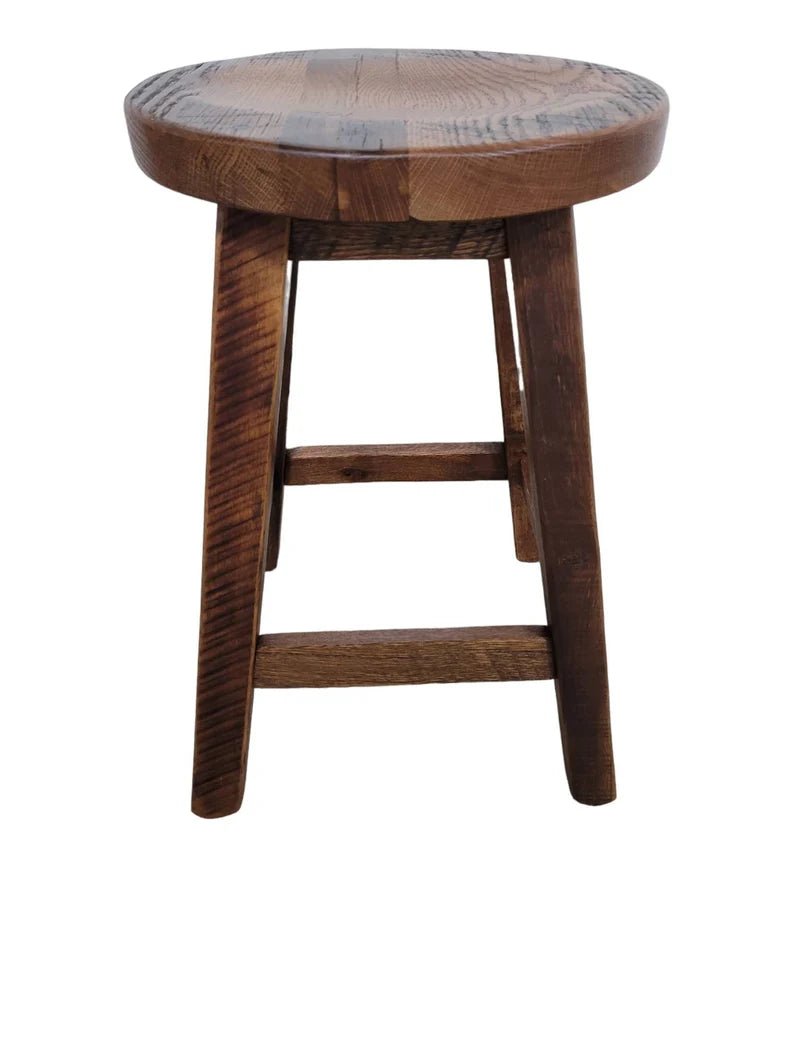 Reclaimed Barnwood Bar Stool | Rustic Handmade Counter Stool - 1st Choice Furniture Direct