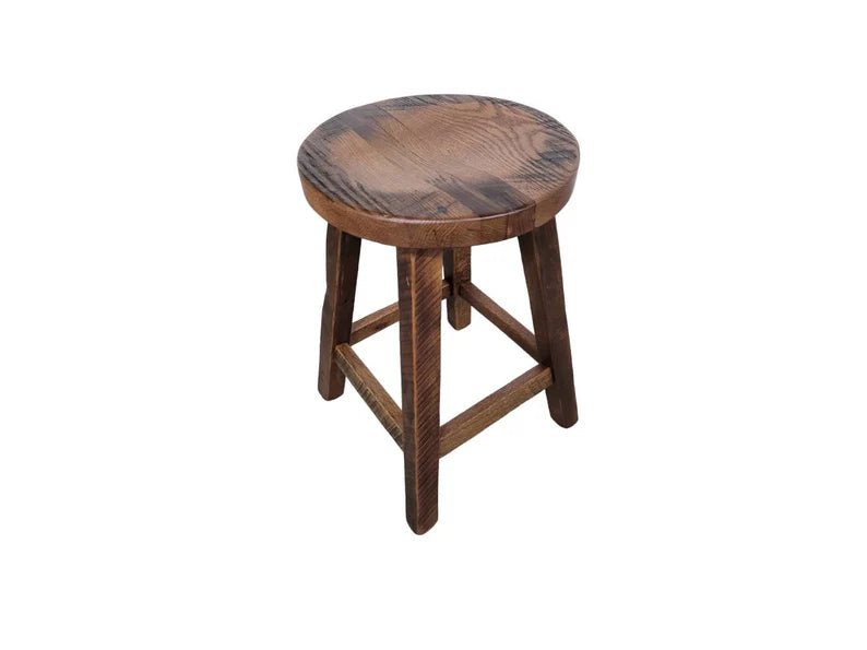 Reclaimed Barnwood Bar Stool | Rustic Handmade Counter Stool - 1st Choice Furniture Direct