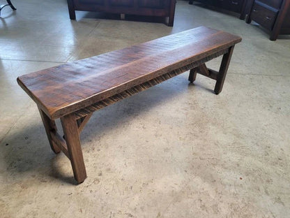 Reclaimed Barnwood Bench | Handcrafted Rustic Oak Bench - 1st Choice Furniture Direct