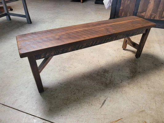 Reclaimed Barnwood Bench | Handcrafted Rustic Oak Bench - 1st Choice Furniture Direct