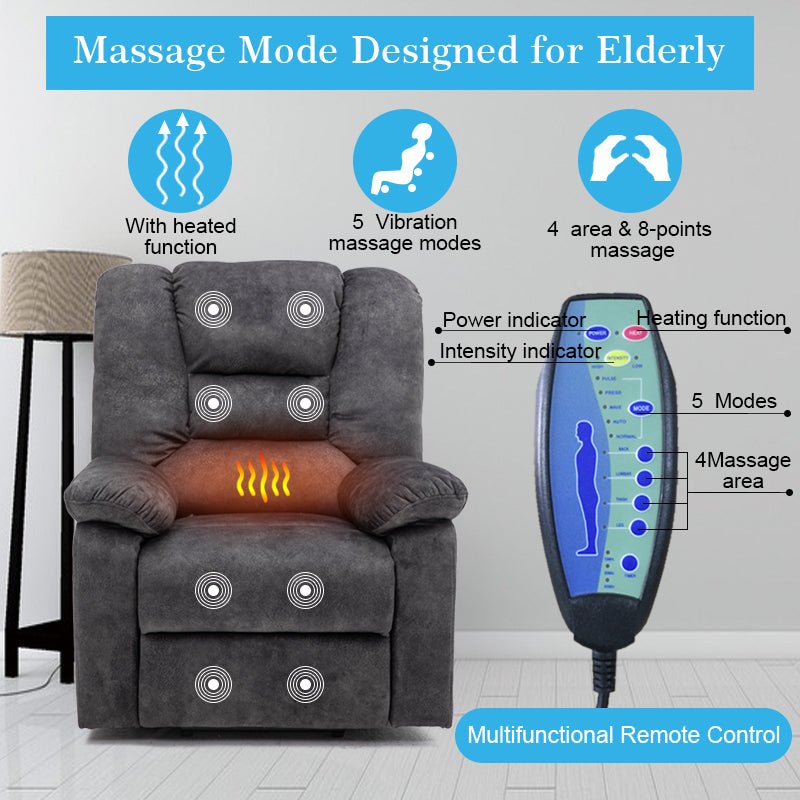 Recliners Lift Chair Relax Sofa Chair Livingroom Furniture Living Room Power Electric Reclining for Elderly - 1st Choice Furniture Direct